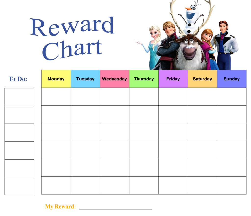10 Best Free Printable Frozen Behavior Charts Printablee