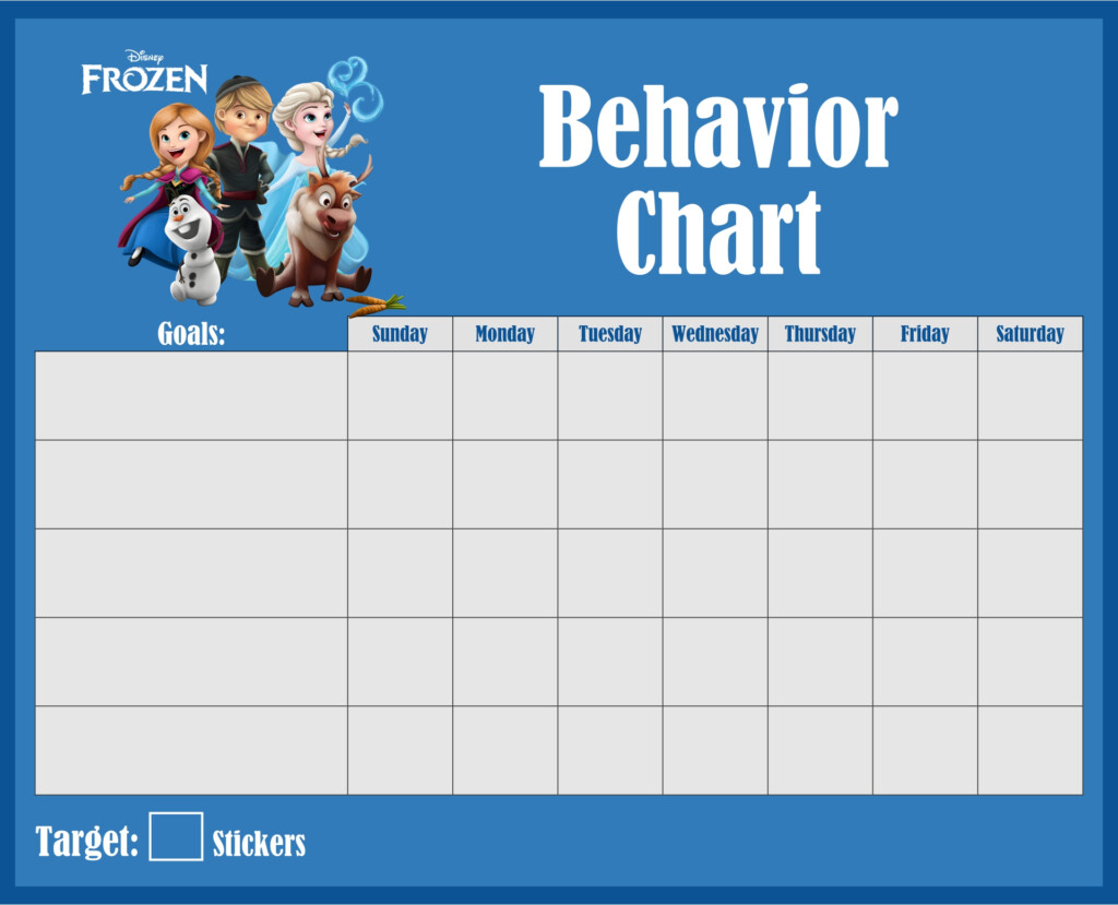10 Best Frozen Printable Sticker Charts Printablee
