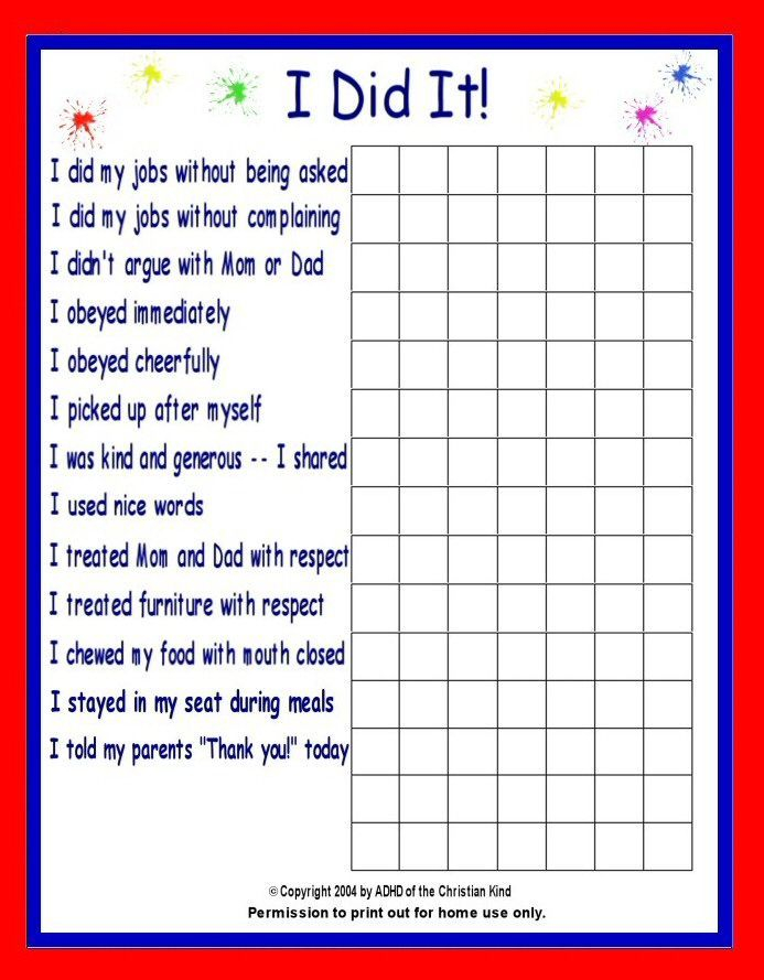 Behavior Chart Kids Rewards Reward Chart Kids Good Behavior Chart