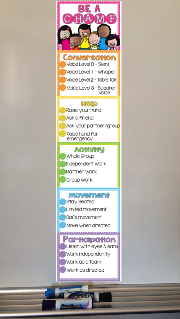 CHAMPS Is A Classroom Management System It s Overall Goal Is To Teach 