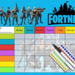 FORTNITE Behaviour Reward Chart Re usable Chart Pen Stickers