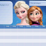 Frozen Sticker Charts