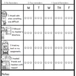 Individual Behavior Chart Freebies In 2020 Individual Behavior Chart