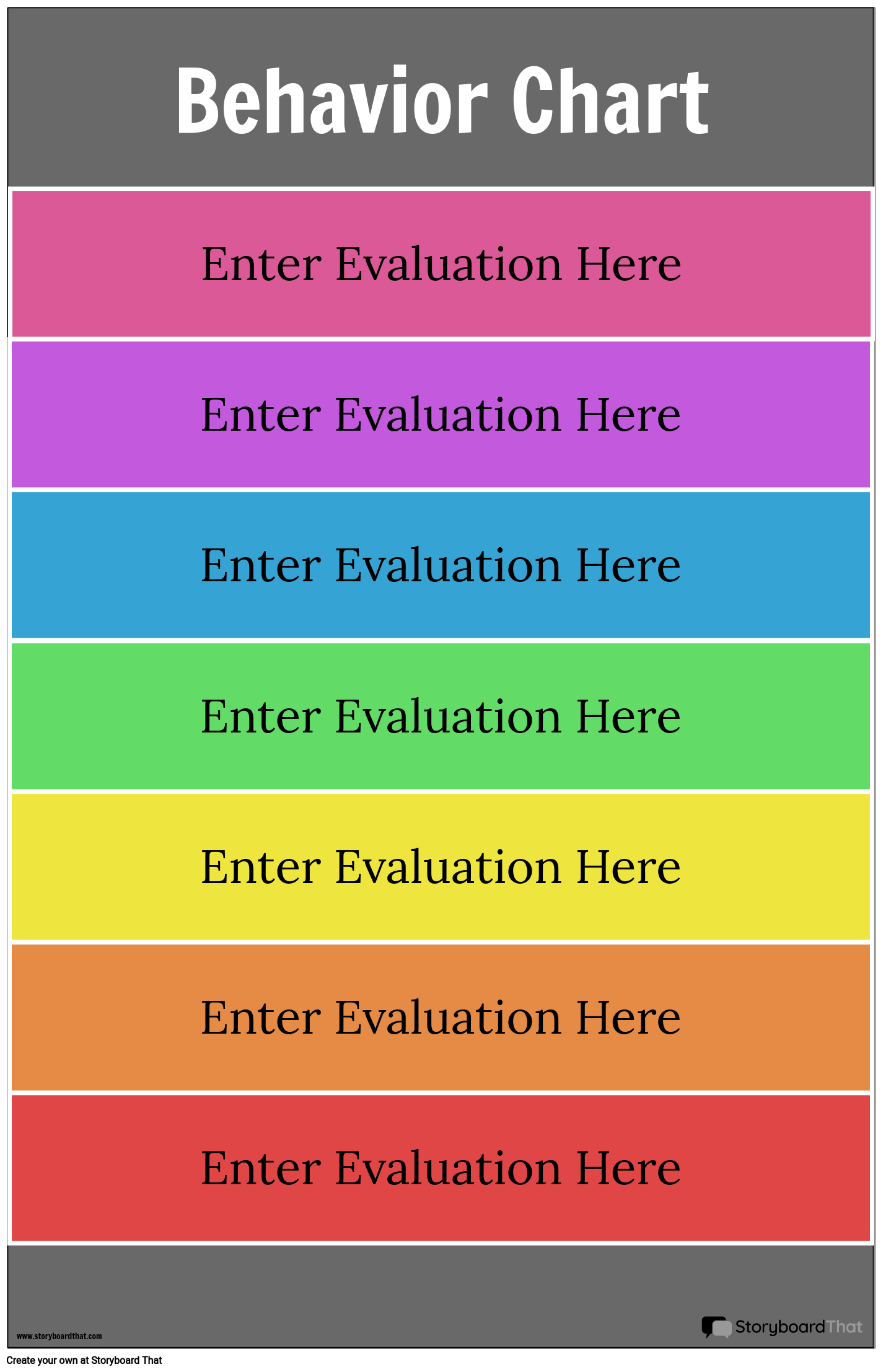 Create Behavior Chart Online - BehaviorChart.net