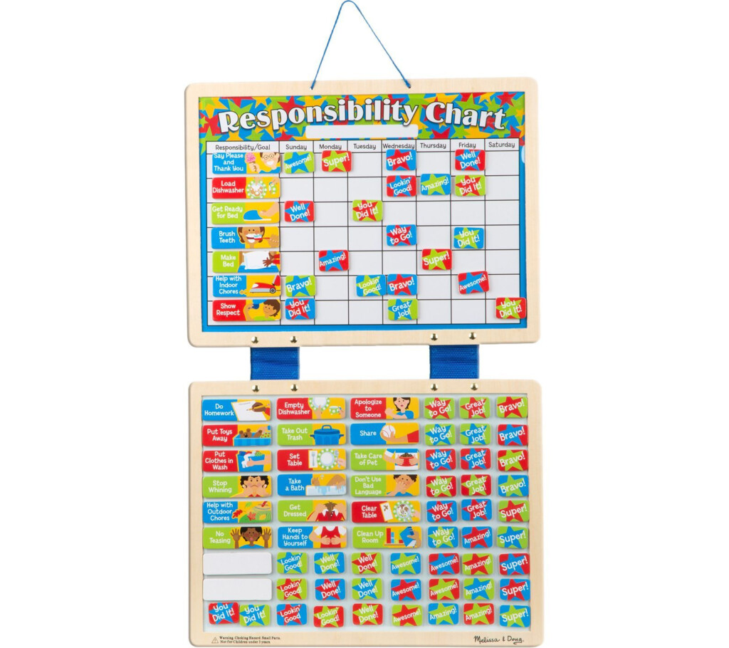 Melissa Doug Magnetic Responsibility Chart QVC Responsibility 
