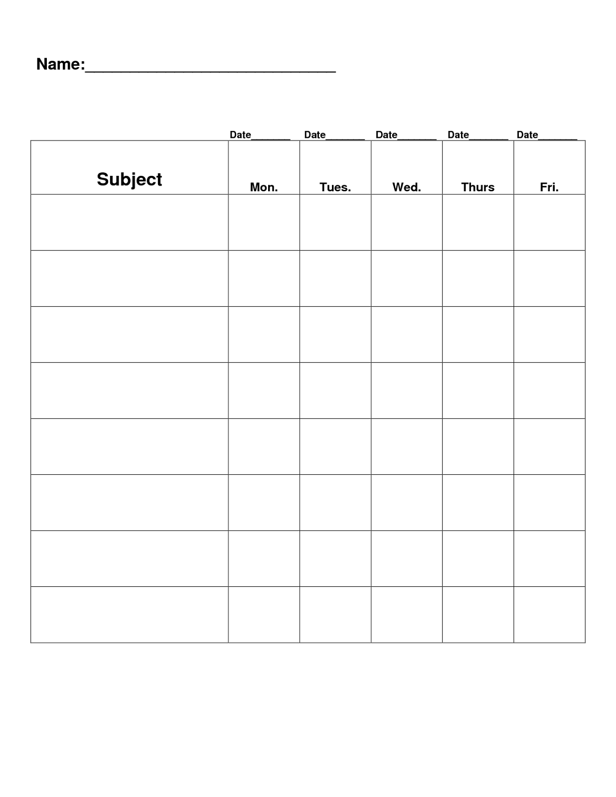 Printable Behavior Charts Activity Shelter