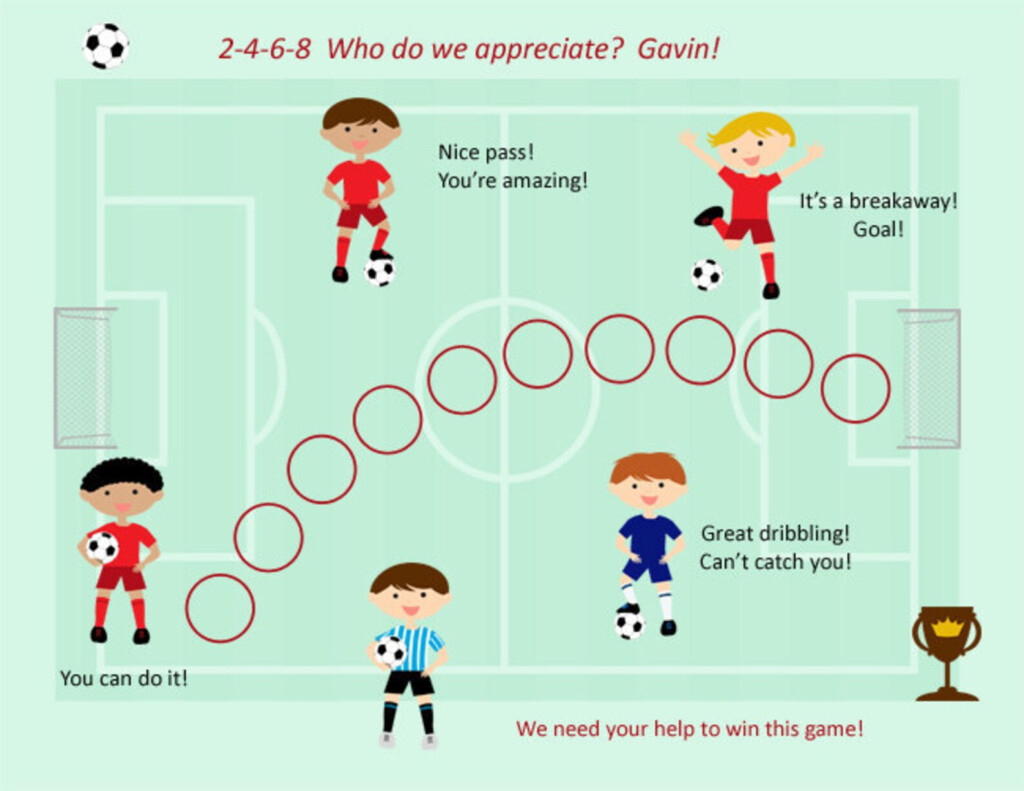 PRINTABLE PERSONALIZED Child Behavior Incentive Chart Soccer Etsy