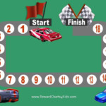 Racing Car Sticker Charts