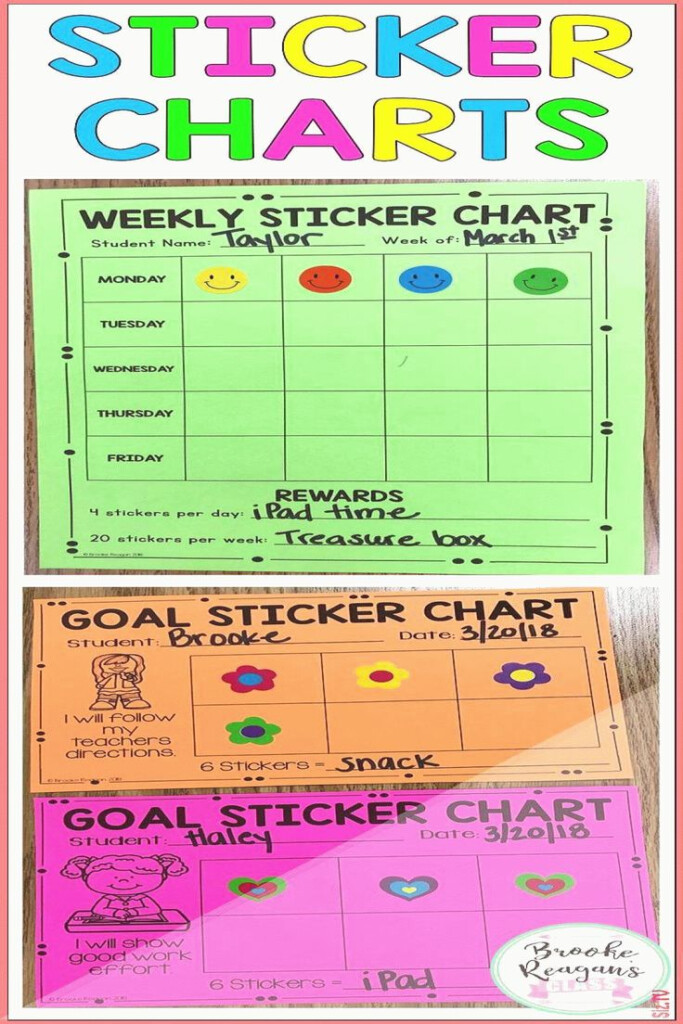 Sticker Charts For Rewarding Positive Behavior These Sticker Charts 