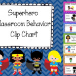 Superhero Classroom Behavior Clip Chart