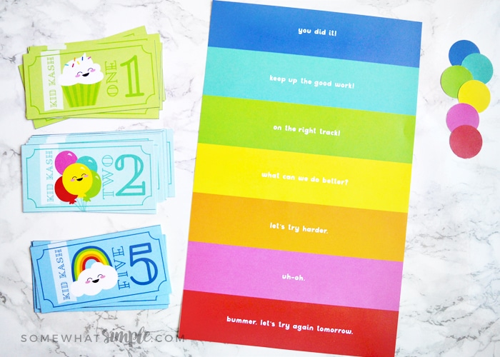 Kid Kash Behavior Chart For Kids From Somewhat Simple