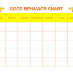 Printable Behavior Chart Template