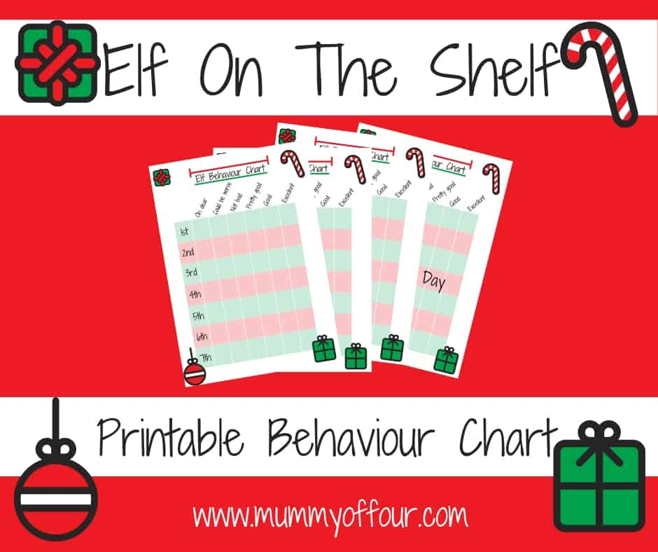 Printable Behaviour Chart From Elf On The Shelf Mummy Of Four Printable Behaviour Chart From Elf On The Shelf Mummy Of Four
