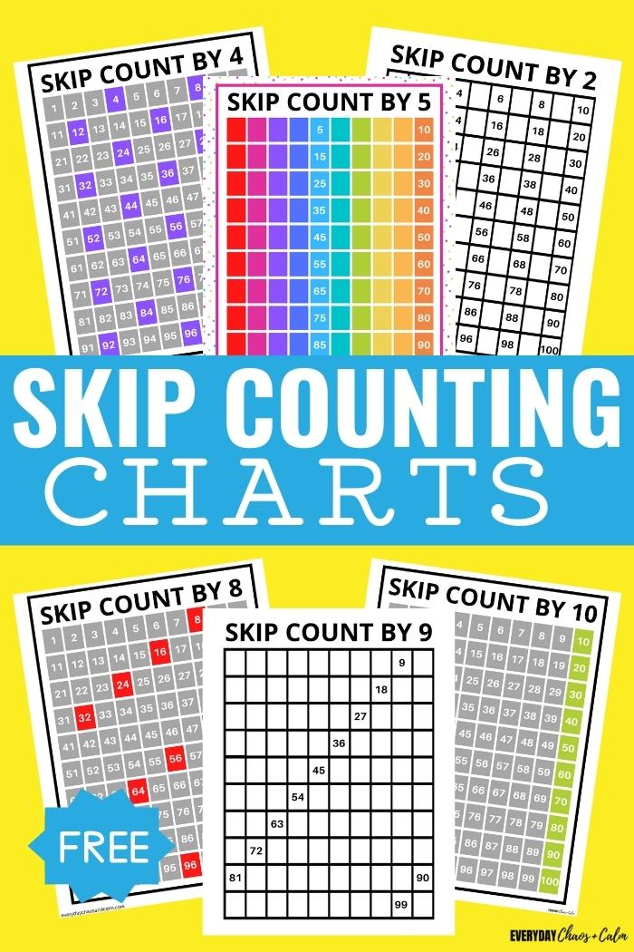 Printable Skip Counting Chart Printable Skip Counting Chart